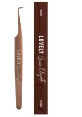 Пинцет для наращивания ресниц Lovely NanoFiber, серия Grace Elegante Bronze, тип Г 7 мм Пинцет для наращивания ресниц Lovely NanoFiber, серия Grace Elegante Bronze, тип Г 7 мм