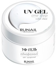 Однофазный УФ-гель (цвет: Прозрачный), 15 г №3443, ruNail