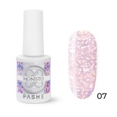 Камуфлирующая база с прозрачной перламутровой слюдой Monisto Base №7, PASHE, 9 мл