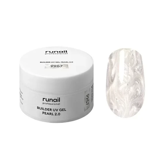 Моделирующий УФ-гель c жемчужным эффектом BUILDER UV GEL PEARL 2.0, 15г №9957 ruNail