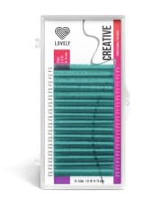 Ресницы изумрудные LOVELY Creative - 16 линий - MIX M 0.07 7-13мм
