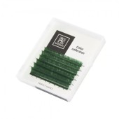 Цветные ресницы BARBARA (зеленые №1) МИНИ-МИКС (6 линий) D 0.07 7-12mm Цветные ресницы BARBARA (зеленые №1) МИНИ-МИКС (6 линий) D 0.07 7-12mm