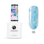 Неоновый гель-лак ADRICOCO Marmelado с разноцветной слюдой №5 ментоловые леденцы, 8 мл