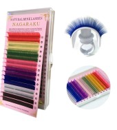 Ресницы Nagaraku цветные, отдельные длины 0.10, D, 13mm, 16 линий Ресницы Nagaraku цветные, отдельные длины 0.10, D, 13mm, 16 линий