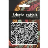 Наклейки для дизайна ногтей (кожа питона) №1743, ruNail