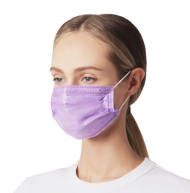 Маска гигиеническая одноразовая BEAJOY четырехслойная фиолетовая 100шт (уп) Маска гигиеническая одноразовая BEAJOY четырехслойная фиолетовая 100шт (уп)