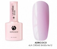 Adricoco, La creme base - камуфлирующая база №12 (легкий лиловый с шиммером), 10 мл
