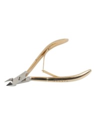 Кусачки маникюрные для кожи с ручной заточкой золотые(aoa-57), Zinger zo-MC-350-HG-SH Кусачки маникюрные для кожи с ручной заточкой золотые(aoa-57), Zinger zo-MC-350-HG-SH