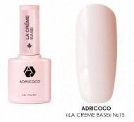 Adricoco, La creme base - камуфлирующая база №15 (натуральный пудровый с шиммером), 10 мл