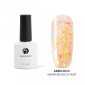 Неоновый гель-лак ADRICOCO Marmelado с разноцветной слюдой №9 фруктовое монпасье, 8 мл