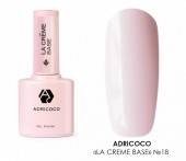 Adricoco, La creme base - камуфлирующая база №18 (невинный розовый с шиммером), 10 мл Adricoco, La creme base - камуфлирующая база №18 (невинный розовый с шиммером), 10 мл