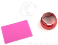 Штамп для стемпинга большой плоский TNL - металлический красный Штамп для стемпинга большой плоский TNL - металлический красный