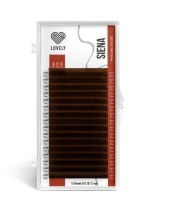 Ресницы коричневые LOVELY Siena - 16 линий - MIX C 0.07 6-13 mm Ресницы коричневые LOVELY Siena - 16 линий - MIX C 0.07 6-13 mm