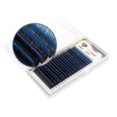 Ресницы двухтоновые синие Lovely - 20 линий - MIX D 0.07 7-13mm