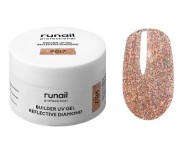 Моделирующий УФ-гель светоотражающий BUILDER UV GEL REFLECTIVE DIAMOND, 15г №9817, ruNail Моделирующий УФ-гель светоотражающий BUILDER UV GEL REFLECTIVE DIAMOND, 15г №9817, ruNail