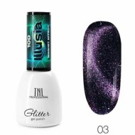 Гель-лак TNL Illusia 10D, кошачий глаз №03 - голубой аметистовый, 7 мл Гель-лак TNL Illusia 10D, кошачий глаз №03 - голубой аметистовый, 7 мл