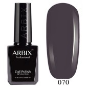 Гель-лак ARBIX (Арбикс) №070 Серый Селенит, 10 мл Гель-лак ARBIX (Арбикс) №070 Серый Селенит, 10 мл