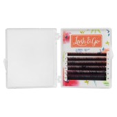 Омбре ресницы Lash&Go микс 0,10/D/8-13 mm "Красный" (6 линий)