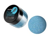 Цветная акриловая пудра (с блестками, светло-синий, Sparkling Electric), 7,5г №0046, ruNail