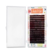 Омбре ресницы Lash&Go микс 0,07/C/7-14 mm "Красный" (16 линий) Омбре ресницы Lash&Go микс 0,07/C/7-14 mm "Красный" (16 линий)