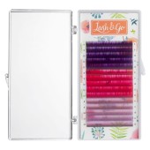 Цветные ресницы Lash&Go микс 0,10/D/9-13 mm "Raspberry" (15 линий) Цветные ресницы Lash&Go микс 0,10/D/9-13 mm "Raspberry" (15 линий)