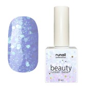 Каучуковая цветная база beautyTINT (glitter mix), 10 мл №6776, ruNail Каучуковая цветная база beautyTINT (glitter mix), 10 мл №6776, ruNail
