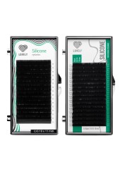 Ресницы чёрные Lovely серия "Silicone" - 16 линий D 0.07 10мм