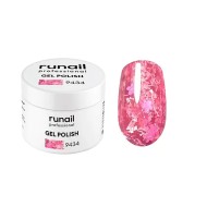 Гель-лак с фольгой и фигурными пайетками "Гортензия", 5г №9434, ruNail Гель-лак с фольгой и фигурными пайетками "Гортензия", 5г №9434, ruNail