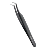 Пинцет L Enigma (Black) с ручной заточкой extra-sharp