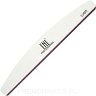 Пилка для ногтей "лодочка" 120/240 улучшенное качество (белая) (10 шт. в упак.), TNL