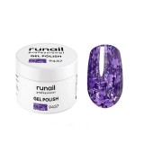 Гель-лак с фольгой и фигурными пайетками "Гортензия", 5г №9437, ruNail