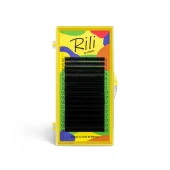 Ресницы чёрные Rili "Lovely" C 0.07 13мм - 16 линий