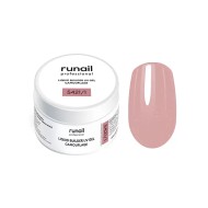 Камуфлирующий жидкий Уф-гель самовыравнивающийся (цвет: «Сияющая чайная роза»), 15 мл №5421/1, ruNai