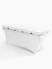 Матрас 5 секций LUX с эффект памяти MEMORY Велюр сливочный, 60x180