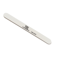 Пилка для ногтей тонкая 180/240 улучшенное качество (белая) в индив. упаковке (пласт. основа) TNL