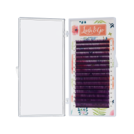 Цветные ресницы Lash&Go микс 0,07/C/7-14 mm "Фиолетовый" (16 линий) Цветные ресницы Lash&Go микс 0,07/C/7-14 mm "Фиолетовый" (16 линий)