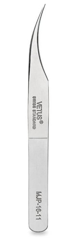 Пинцет прямой с изгибом Vetus (MJP-16-11) Пинцет прямой с изгибом Vetus (MJP-16-11)