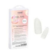Гелевые типсы для экспресс наращивания "Овал"(натуральные), 240шт №7372, ruNail