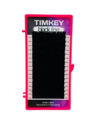 Черные ресницы Timkey - MIX D 0.10 6-13mm 16 линий