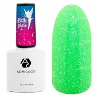 Гель-лак ADRICOCO Little Pixie светоотражающий №16 - Неоновый салатовый, 8 мл Гель-лак ADRICOCO Little Pixie светоотражающий №16 - Неоновый салатовый, 8 мл
