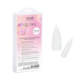 Гелевые типсы для экспресс наращивания "Стилет"(натуральные), 240шт №7374, ruNail Гелевые типсы для экспресс наращивания "Стилет"(натуральные), 240шт №7374, ruNail