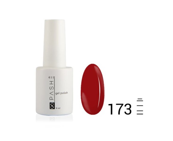 Цветной гель-лак PASHE №173 — «Благородный махагон», (9 мл)