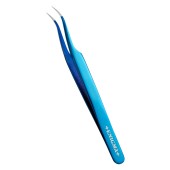 Пинцет изогнутый Enigma (Blue metallic) с ручной заточкой extra-sharp Пинцет изогнутый Enigma (Blue metallic) с ручной заточкой extra-sharp