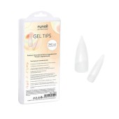 Гелевые типсы для экспресс наращивания "Стилет"(прозрачные), 240шт №7373, ruNail Гелевые типсы для экспресс наращивания "Стилет"(прозрачные), 240шт №7373, ruNail