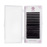 Черные ресницы Enigma light микс 0,10/C/7-14 mm (16 линий)