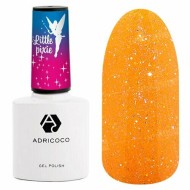Гель-лак ADRICOCO Little Pixie светоотражающий №18 - Сигнальный оранжевый, 8 мл